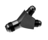 Redhorse Performance 930 Series Y-Blocks 930-08-08-2 Fuel Block, Y-Type, Aluminum, Black Anodized, Male -8 AN Inlet, Male -8 AN Outlets, Each thumbnail 2