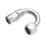 Redhorse Performance 1000 Series Swivel Seal Hose Ends 1180-06-5 Ends, Series, Seal, -6 AN Female Threads, Reusable swivel, 180 degree, -6 AN Hose, Aluminum, Clear Anodized, Each thumbnail 2