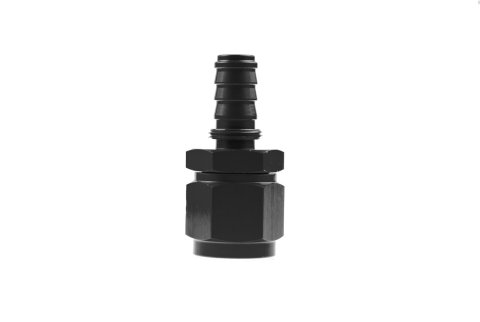 Redhorse Performance 7000 Series Crimp Style Hose End Fittings 7000-12-2 Ends, Series, Style, -12 AN Female Threads, Socketless barb, Straight, -12 AN Hose, Aluminum, Black Anodized, Each