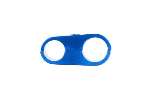 Redhorse Performance 730 Series AN Hose Separators 730-10-10-1 and Line Mounting Clamps, Separators, 2 Capacity, Aluminum, Blue Anodized, 0.625 in. O.D., for -10 Braided Hose, Each thumbnail 3