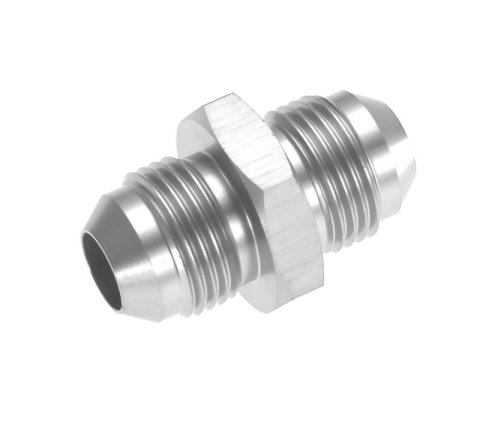 Redhorse Performance 815 Series Union Fittings 815-06-5 Fitting, Coupler, Union, AN to AN, Straight, Aluminum, Clear Anodized, -6 AN, -6 AN, Each