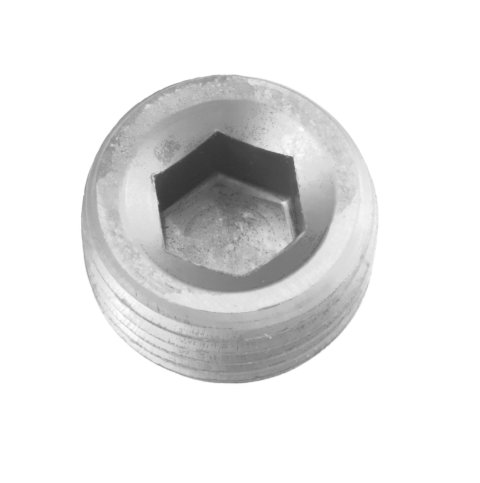 Redhorse Performance 932 Series Pipe Plugs 932-02-5 Fitting, Socket Plug, Internal Allen Head, Aluminum, Clear Anodized, 1/8 in. NPT, Male Threads, Pair thumbnail 2