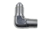 Redhorse Performance 3200 Series Banjo Fittings 322-03-02 Brake Fittings, Fittings, 90 degree, Steel, Natural, 1/8 in. NPT Male Threads, -3 AN Male Threads, Each thumbnail 2