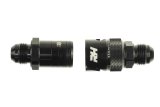 Redhorse Performance 4155 Series Dry Break Quick-Disconnect Fittings 4155-10-2 Quick-Connect Fitting, Plug, Straight, -10 AN Male Thread, Fluorocarbon Seal, Valved, Aluminum, Black, Each thumbnail 2