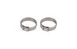 Redhorse Performance 420 Series Push-Lock Hose Clamps 420-10 Clamps, Push Lock, Stainless Steel, Natural, -10 AN, Pair thumbnail 2
