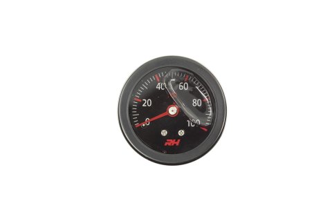 Redhorse Performance 5002 Series Liquid Filled Fuel Pressure Gauges 5002-100-3 Gauge, Pressure, 0-100 psi, 1 1/2 in., Analog, Mechanical, Filled, Each thumbnail 2