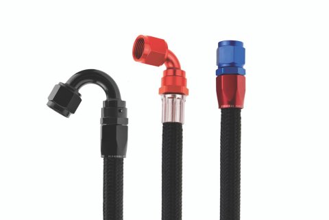 Redhorse Performance 235 Series Black Nylon Braided Hose -6 AN 10 ft. 235-06-15 Hose, Series, Nylon, Black, AN, 15 Length, Each