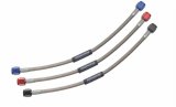 Redhorse Performance 900 Series Nitrous Oxide Hose Assemblies 900-06-24-2 Hose, Braided Stainless Steel, -6 AN Female End, Blue, -6 AN Female End, Black Anodized Ends, 24 in. Length, Each thumbnail 2