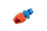 Redhorse Performance 3100 Series AN Tube Adapter Fittings 3100-08-08-1 Fitting, Adapter, to Tubing, Straight, Aluminum, Red/Blue Anodized, -8 AN, 1/2 in., Each thumbnail 1