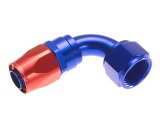 Redhorse Performance 1000 Series Swivel Seal Hose Ends 1090-16-1 Ends, Series, Seal, -16 AN Female Threads, Reusable swivel, 90 degree, -16 AN Hose, Aluminum, Red/Blue Anodized, Each thumbnail 2