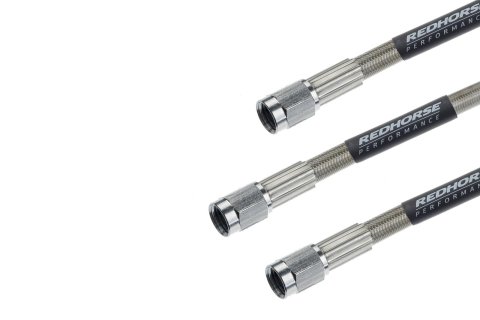 Redhorse Performance 3300 Series Universal Brake Hoses 3300-03-13 Line, Universal, Series, Braided Stainless Steel, 13 in. Length, -3 AN Female, -3 AN Female, Each