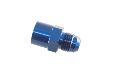 Redhorse Performance 8164 Series AN to Metric Adapters 8164-06-16-1 Fitting, Adapter, Threads, Straight, Aluminum, Blue Anodized, -6 AN, M16 x 1.5, Each