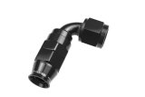 Redhorse Performance 1200 Series Reuseable PTFE Hose Ends 1290-04-2 Ends, Series, Reuseable, PTFE, -4 AN Female Threads, Reusable swivel, 90 degree, -4 AN Hose, Aluminum, Black Anodized, Each thumbnail 1