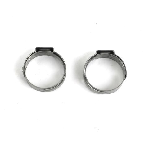 Redhorse Performance 420 Series Push-Lock Hose Clamps 420-08 Clamps, Push Lock, Stainless Steel, Natural, -8 AN, Pair
