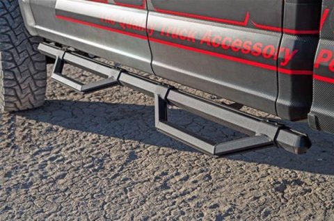 Dee Zee Hex Series Side Step Bars DZ66321 Bars, Aluminum, Silver Powdercoated, Crew Cab, Pair thumbnail 6