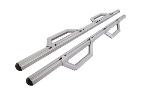 Dee Zee Hex Series Side Step Bars DZ66321 Bars, Aluminum, Silver Powdercoated, Crew Cab, Pair thumbnail 9