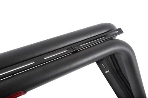 Dee Zee Louvered Sport Bars DZ960051B Headache Racks and Window Guards, Bar, Steel, Black Powdercoat, Dodge, Ram, Each thumbnail 3