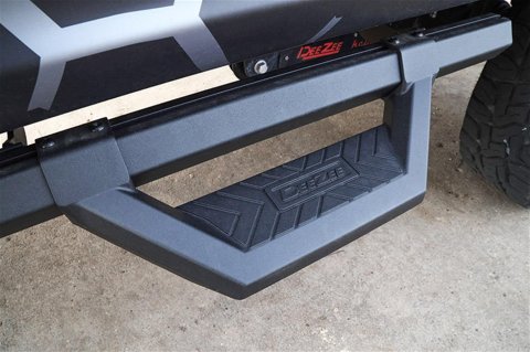Dee Zee Hex Cast Side Step Bars DZ66311CTB Bars, Aluminum, Black Textured Powdercoated, Extended Cab, Pair thumbnail 1
