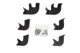 Dee Zee Hex Series Step Bar Mounting Brackets DZ66366 Truck Installation Kits, Brackets, Series, Steel, Textured Black, Toyota, Kit thumbnail 2