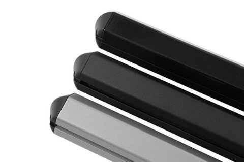 Dee Zee Hex Series Side Step Bars DZ66301TB Bars, Aluminum, Black Textured Powdercoated, Regular Cab, Pair thumbnail 3