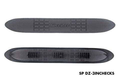 Dee Zee Step Pads DZ3INCHECKS Nerf Bar and Bar Components, Pad, Plastic, Black, For 3 in. Bars, 3 Mounting Holes, Pair thumbnail 4