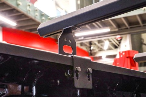 Dee Zee In-Bed Cargo Management Rail Systems DZ99751TB Roof Rack Accessories, HEX/SR Series Universal Cross Add-0N ,Texture Black, 2019 Bed 1500 6.5' Bed thumbnail 2