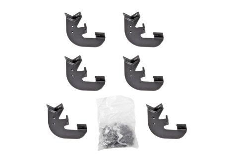 Dee Zee Hex Series Step Bar Mounting Brackets DZ66319 Truck Installation Kits, Brackets, Series, Steel, Textured Black, Chevy, GMC, Kit thumbnail 1