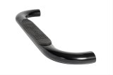 Dee Zee UltraBlack Oval Side Step Bars DZ373519 Bars, Nerf Bars, Oval, Steel, Black Powdercoated, 4.00 in. Diameter, Chevrolet, GMC, Standard Cab, Pair thumbnail 3