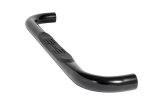 Dee Zee UltraBlack Round Side Step Bars DZ373531 Bars, Nerf Bars, Round, Steel, Black Powdercoated, 3.00 in. Diameter, Chevrolet, GMC, Crew Cab, Pair thumbnail 3