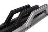 Dee Zee Hex Series Side Step Bars DZ66311B Bars, Aluminum, Black Powdercoated, Extended Cab, Pair thumbnail 2