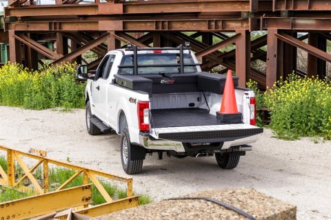 Dee Zee Hex Series Cab Racks DZ95252TB Headache Rack, Hex, Textured Black, Ford, Each thumbnail 1