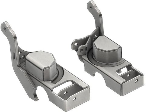 Artec Industries TJ Coil Spring Perches and Retainers for 1983-2001 CHEROKEE, 1993-1998 GRAND 1997-2006 WRANGLER - TJ3015 Seats, Front, Lower, Steel, Natural, Jeep, Pair thumbnail 1
