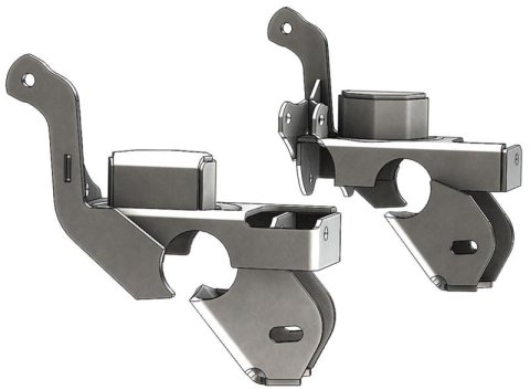Artec Industries TJ Coil Spring Perches and Retainers for 1983-2001 CHEROKEE, 1993-1998 GRAND 1997-2006 WRANGLER - TJ3015 Seats, Front, Lower, Steel, Natural, Jeep, Pair thumbnail 2
