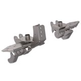 Artec Industries 1-Ton APEX Rear Axle Swap Brackets JT6301 Housing Brackets, JT 1 Ton Brackets, Steel, Natural, Jeep, Kit thumbnail 2