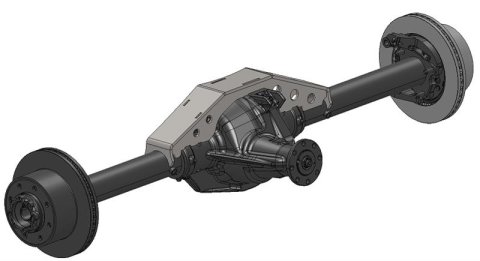 Artec Industries Sterling 10.25 Rear Axle Trusses TR1002 Housing Brace, Axle, Short Truss, Steel, Natural, Ford in., Kit thumbnail 2