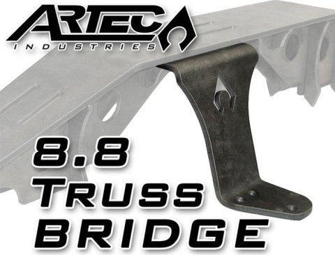 Artec Industries 8.8 in. Axle Truss Bridges for 1984-2001 CHEROKEE, 1987-2017 WRANGLER, 2018 WRANGLER JK - TR8804 BRIDGE