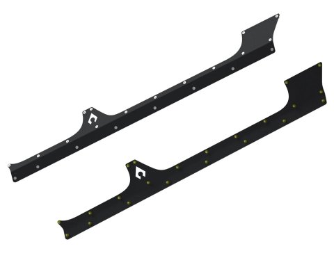 Artec Industries Rocker Panel Covers JL9300 JLU Aluminum Armor Powder Coated thumbnail 1