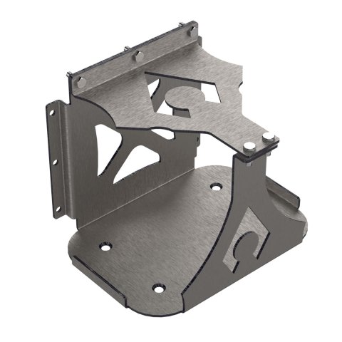 Artec Industries Battery Boxes OP3407 Mount, Steel, Natural, Group 34 Optima, Rear Mount, Kit thumbnail 2
