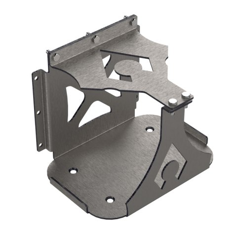 Artec Industries Battery Boxes OP3407 Mount, Steel, Natural, Group 34 Optima, Rear Mount, Kit thumbnail 3