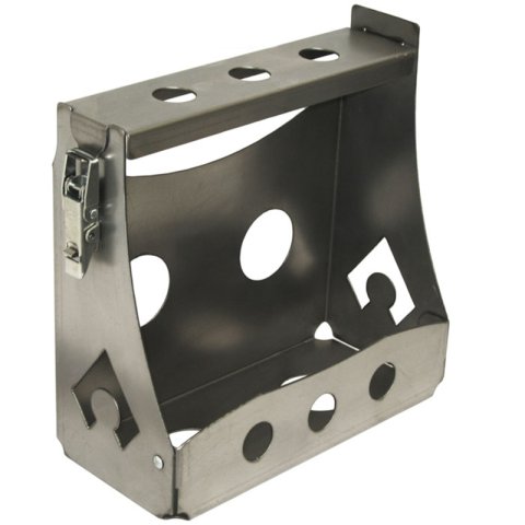 Artec Industries Quart Crate Holders QC0043 Storage Systems and Cargo Holders, 4 Banger Holders, Holds 4 Plastic Motor Oil Type Bottles, Aluminum, Natural, Each thumbnail 2
