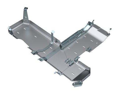 Artec Industries Alpha Series Skid Plates for 2018-2023 WRANGLER - JL4196 Plate, Fuel Tank/Transfer Case, Aluminum, Natural, Bolt-on, Jeep, 2.0L, 3.6L, Kit thumbnail 3