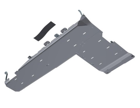 Artec Industries Alpha Series Skid Plates JT4159 Plate, Fuel Tank/Transfer Case, Aluminum, Natural, Bolt-on, Jeep, 3.6L, Kit thumbnail 1