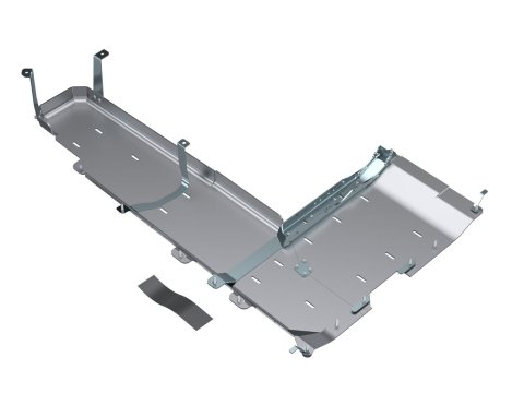 Artec Industries Alpha Series Skid Plates JT4159 Plate, Fuel Tank/Transfer Case, Aluminum, Natural, Bolt-on, Jeep, 3.6L, Kit thumbnail 2