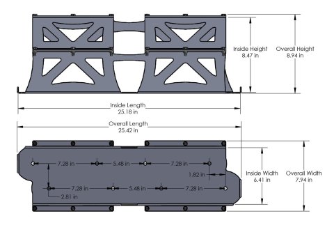 Artec Industries Battery Boxes OP3101 Mount, Steel, Natural, Group 31 Optima, Kit thumbnail 1