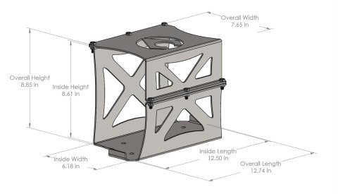 Artec Industries Battery Boxes OP3101 Mount, Steel, Natural, Group 31 Optima, Kit thumbnail 2