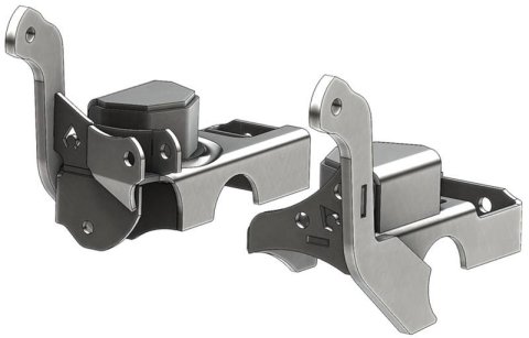 Artec Industries TJ Coil Spring Perches and Retainers for 1983-2001 CHEROKEE, 1993-1998 GRAND 1997-2006 WRANGLER - TJ3016 Seats, Front, Lower, Steel, Natural, Jeep, With LCA Brackets, Pair thumbnail 1