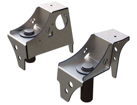 Artec Industries Front Frame Coil Buckets TJ2002 Spring Seats, Upper, Mount, for OEM Bump Stops, Jeep, TJ, Pair thumbnail 3