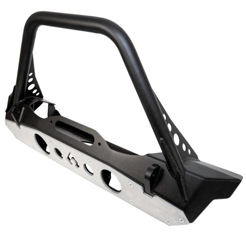 Artec Industries Nighthawk Series Bumpers for 2020-2022 GLADIATOR, 2007-2022 WRANGLER, 2018 WRANGLER JK - JJ8045 Bumper, Stinger, Steel, Black Powdercoat, Front, Jeep, JK, JL, JT, Each thumbnail 1