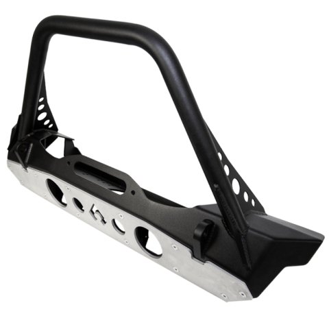 Artec Industries Nighthawk Series Bumpers for 2020-2022 GLADIATOR, 2007-2022 WRANGLER, 2018 WRANGLER JK - JJ8045 Bumper, Stinger, Steel, Black Powdercoat, Front, Jeep, JK, JL, JT, Each thumbnail 4