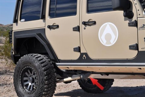 Artec Industries Lower Control Arm Brackets JK2021 Brackets, Rear Lower, Steel, Natural, Jeep, Pair